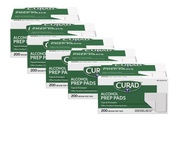 Curad Alcohol Prep Pads, 70% Alcohol, 1000 Count (5 Boxes 200 CT/EA) Curad Alcohol Prep Pads, 70% Al