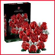 Đồ chơi lắp ráp 1032 10033 81007 Bouquet of Roses – Bó Hoa Hồng Vĩnh Cửu – 856 mảnh