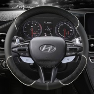 PU Leather Car Steering Wheel Covers For Hyundai i40 i30 ELantra Sonata i45 Creta ix25 Tuscon ix35 A
