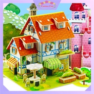 Fashion Fair - 6354 3D Puzzle Paper House / Children's Puzzle Educational Toys / 3D Paper House / 3D