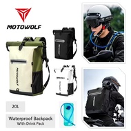 MOTOWOLF MB3 Waterproof Travel Riding Bag Beg Helmet Galas Kalis Air Hujan Motorcycle Bikers Hikers