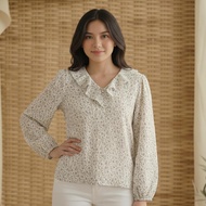 Daisy by Voir Malaysia (Blouse) Purple Cotton Muslin Casual Daily Wear