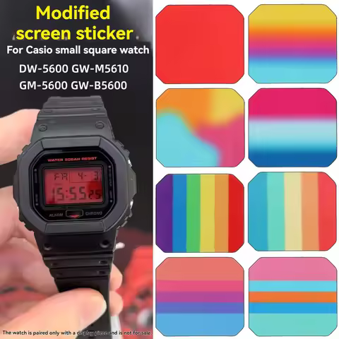 GW-M5610 Screen stickers For Casio G-shock screen modification colorful film DW-5600 GW-5600 GW-M561