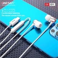 ONESAM OS-E11 Type-C Stereo Earphone / HIFI Audio Music / Super Bass / Subwoofer / Digital Noise Can