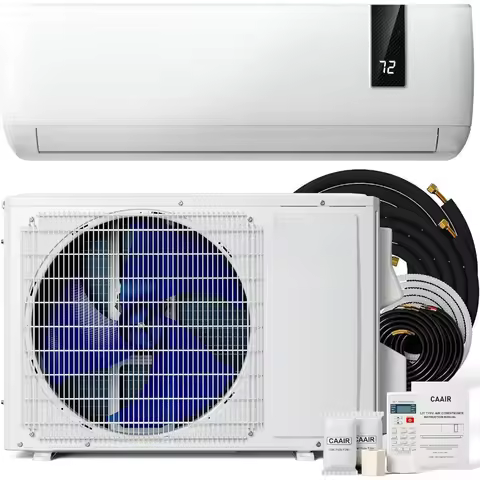 USA Stock 12000 BTU Mini Split Air Conditioner and Heater 115V Ductless Wall Mount AC SEER2 20 Inver