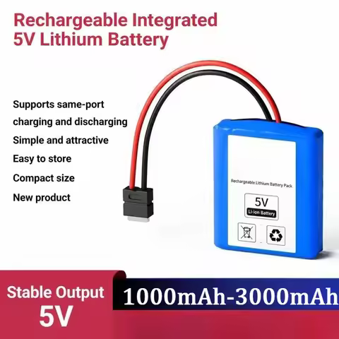 5V Lithium Battery Module with Integrated Charging and Discharging Single Port Single Chip 5V Power