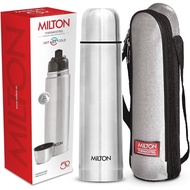 Milton Thermosteel Flip Lid 1000, Double Walled Vacuum Insulated Thermos 1000 ml | 34 oz | 1 Ltr | 2