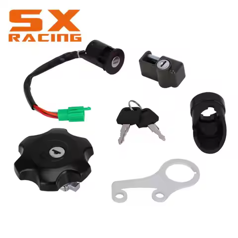 For SUZUKI DRZ DR-Z 400 DRZ400SM 2005-2019 Motorcycle Ignition Switch Fuel Gas Cap Helmet Lock Keys 