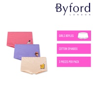 Byford Seluar Dalam Budak Perempuan (3 Pcs) | Byford Girls Cotton Spandex Boyleg Underwear - BLJ0002