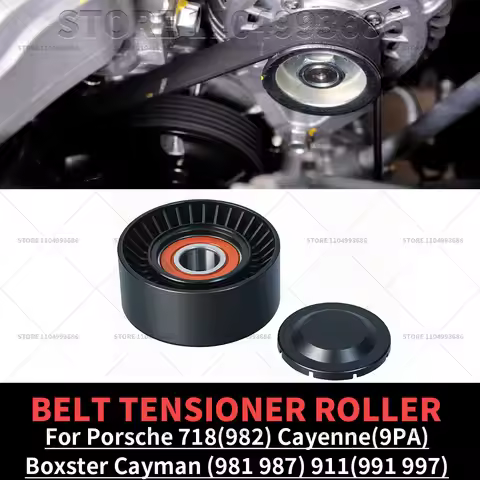 For Porsche 2003-2019 718 Boxster Cayman 911(982 981 991 997 987 9PA) Drive Belt Tensioner Roller - 