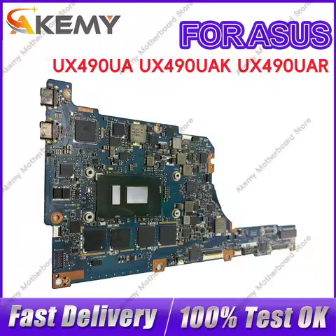 UX490UA Laptop Motherboard For ASUS ZenBook UX490UAR UX490U UX490UA UX490UAK Notebook Mainboard With