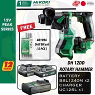 HIKOKI / HITACHI DH12DD 12V BRUSHLESS CORDLESS ROTARY HAMMER