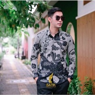 KEMEJA Men's Batik Ranu Kumbolo Men's Batik Shirts Long Sleeve Lapis Sogan Latest Premium Men's Batik Shirts Men's Batik Shirts Lapis Sogan Shirts Latest Men's Batik Shirts