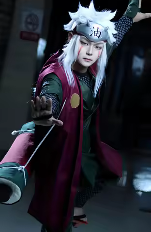 Anime Ero Sennin Jiraiya Cosplay Costumes Game Role Play Ninja Uniform Japanese Kimono Halloween Car