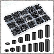 (BIGY) Nylon Spacers Plastic Spacers Washers Assortment Kit 345 Pcs Electrical Outlet Screw Spacers 