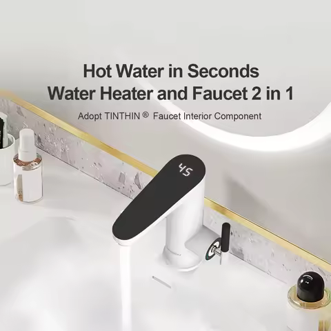 3200W Electric Water Heater 220V Kitchen Faucet Tankless Geysers Faucet Heater Heating Tap Instantan