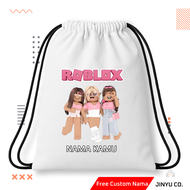 Tas Serut | Tas Serut Anak Karakter Roblox Cewek Custom Nama | Tas Serut Anak Cewek Karakter Roblox