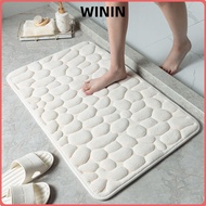 WININ Bath Mat Household Carpets Bathtub Non-slip Cobblestone Embossed