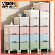 VISION Plastic Drawer Gap Drawer Moving Rack Kitchen Storage Cabinet Bathroom Slim Drawer