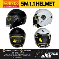 ECE 22.06 5M 1.1 Motorcycle open face helmet