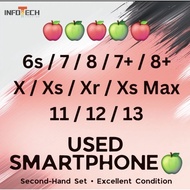 Telefon Pintar Terpakai Premium Smart Phone Used Set 6 6s 6p 7p 8p 8 p 7 p 6+ 6s+ 7+ 8+ Plus X Xr Xs