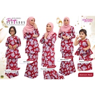 Maroon Red Set Sedondon Kurung Pahang | Mini Moden | Mini Riau | Baju Kurung Budak | Kurung Kids Ang
