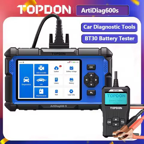 TOPDON ArtiDiag600S OBD2 Scanner Diagnostic Tool Code Reader Oil/BMS/ABS/SAS/EPB/DPF/TPMS/Throttle E