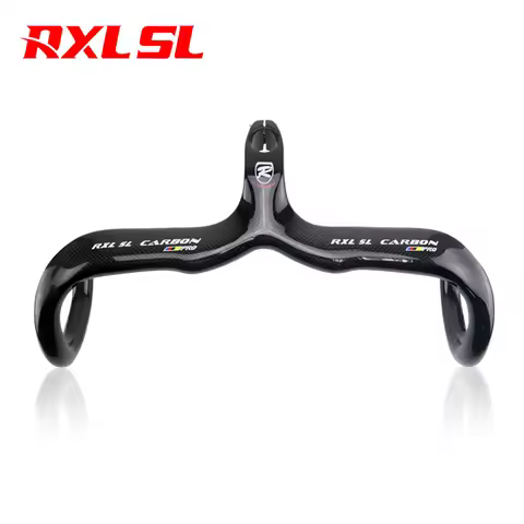 RXL SL-Integrated Carbon Bicycle Handlebar, Road Bike Bar, Race Bike Accessories, 28.6mm, 400mm, 420