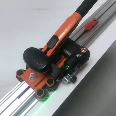 New Model 3.8m Large Format Guide Rails Ceramic Tile Cutter Sintered Stone Dekton Gres Porcelain Sla