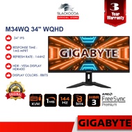 GIGABYTE M34WQ 34" WQHD 2K 144HZ 1MS 8BIT FREESYNC PREMIUM Gaming Monitor