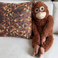 IKEA Gorilla Plush Doll DJUNGELSKOG Velcro Red-Haired Long-Armed Monkey Doll Soothing Ragdoll