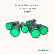 Salzer 16mm LED Pilot Lamp 240Vac / 24Vdc