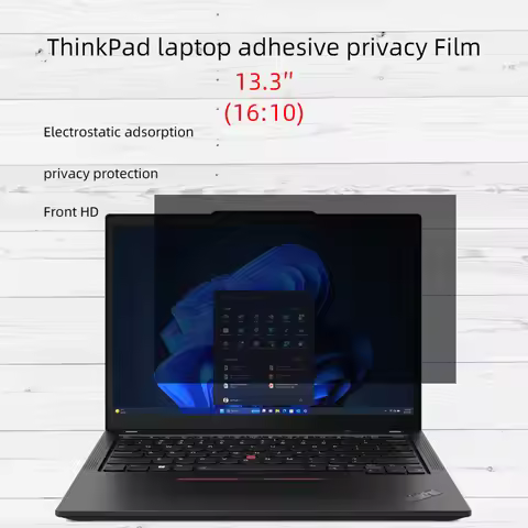 Adhesive anti-peeping film for 13.3-inch ThinkPad X13 Gen2 Gen3 Gen4 Gen5 notebook computer.
