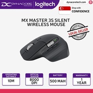 Logitech MX Master 3S Silent Wireless Mouse with Ultra-fast Scrolling Ergo 8K DPI Track on Glass