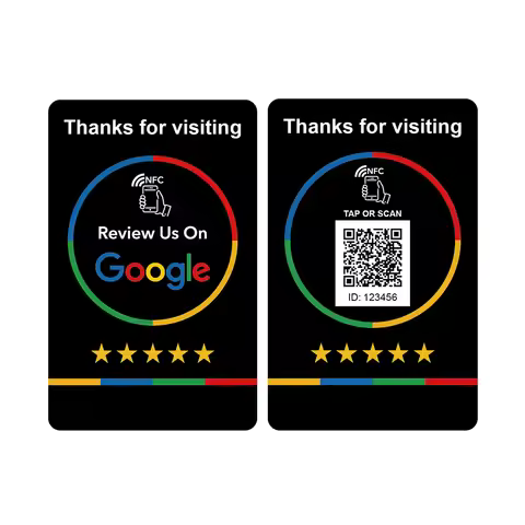 nfc qr code Business Card Compatible Google Review for Small Business Marketing Boost Your Business 