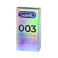 Bao Cao Su Safefit 003 Siêu Mỏng Hộp 12 Cái  Extra Thin, Extra Sensitive, Cảm Giác Thật