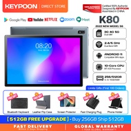 【2022 TOP8】KEYPOON K80 Tablet PC 10.1 Inches Android 11 8800mAh Dual SIM 5G WiFi Gaming Online Classroom Meeting for Students 10GB RAM 128GB 256GB 512GB ROM