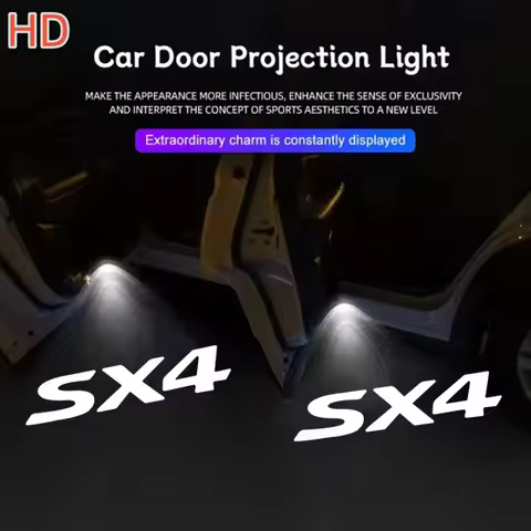 2X LED Logo Shadow Projector Courtesy Step Light Welcome Lights Laser Emblem Lamp For Suzuki SX4 Alt
