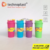 TECHNOPLAST COLORFUN Shaker Tumbler 535ml Spill-Proof Shaker Glass 530ml