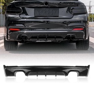 Rear Bumper Diffuser Lip Quad Exhaust Lower Spoiler Plate Splitter Guard For BMW 2 Series F22 F23 2 
