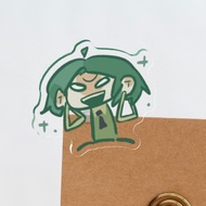 Mbti Green Man Group Acrylic File Test Paper pp Clip/aajq