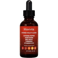 Maxivita Cayenne Pepper Liquid Extract,Cayenne Pepper Drops,Vegan-Friendly BPAW