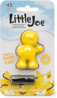 Little Joe 96402 Vanilla Scent, Car Air Freshener, Clips to A/C Air Vent, Alcohol-Free Fragrance Oil