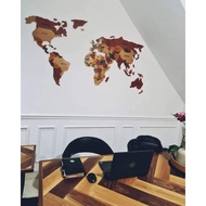 WORLD MAP DECOR 4 COLOUR | 4 layer