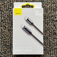 Baseus 倍思數字顯示快速PD 100W充電線 TypeC to TypeC 100W 1M ego iPhone 15 專用 Pro Max