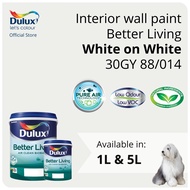 Dulux Interior Wall Paint - White on White (30GY 88/014) (Better Living) - 1L / 5L