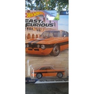 Hotwheels Alfa Romeo Giulia Fast Furious Premium Han's Car