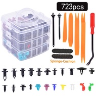100-725pcs Clip Trim Fastener Clip Mixed Car Body Push Retainer Pin Rivet Bumper Door Trim Panel Ret