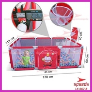 TENDA (SPORTS) BALL POOL + BASKET BALL POOL TENT TOY SPEED 067-8 SAFE PRIVACY