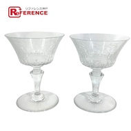 Baccarat杯，餐具，室內裝飾，布丁杯，PAIR ACNE裝（2個杯子），碟子